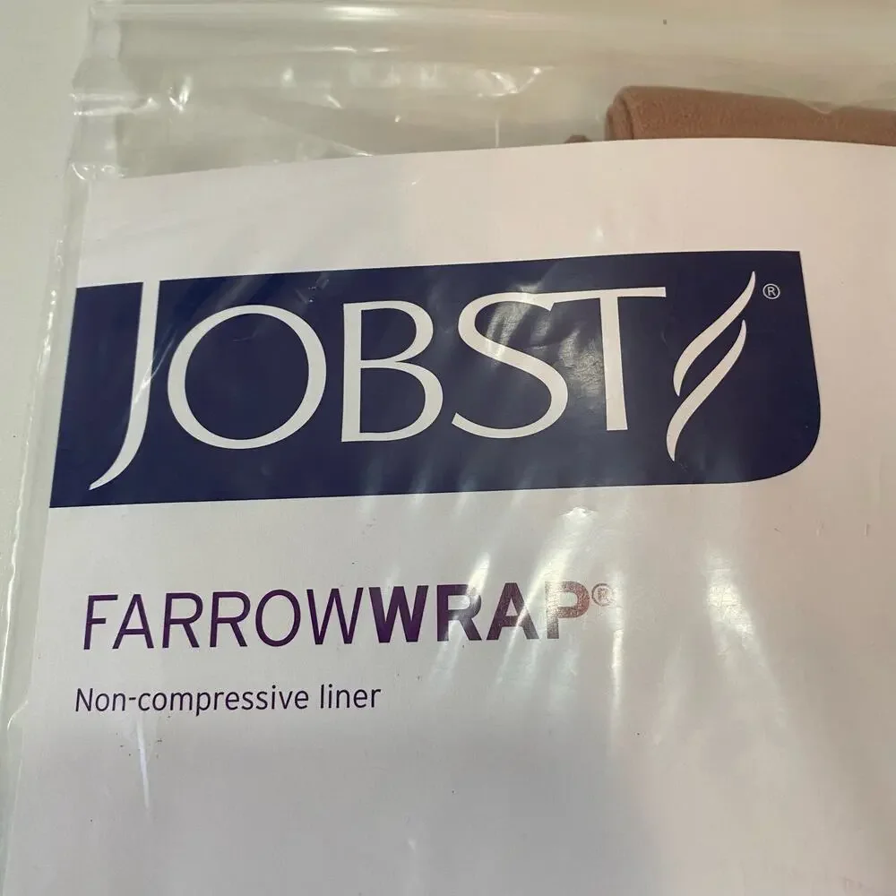 Jobst Farrow Wrap Liner Knee High Sock Non Compressive Liner 76666-21 Tan